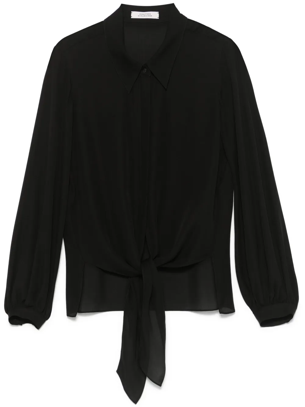 Dorothee Schumacher Sheer Twist I Bluse | Schwarz | Image 1