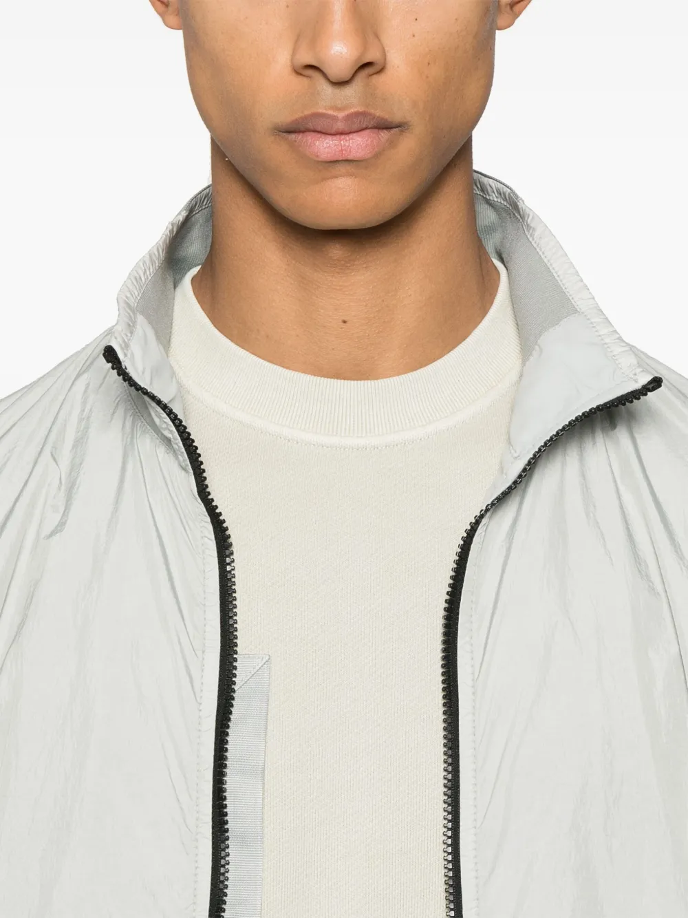 Stone Island Jack met Compass-logopatch Grijs
