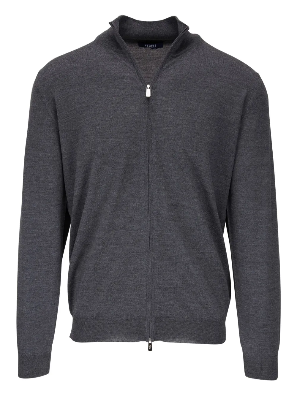 Fedeli zip-neck wool cardigan | グレー | Image 1