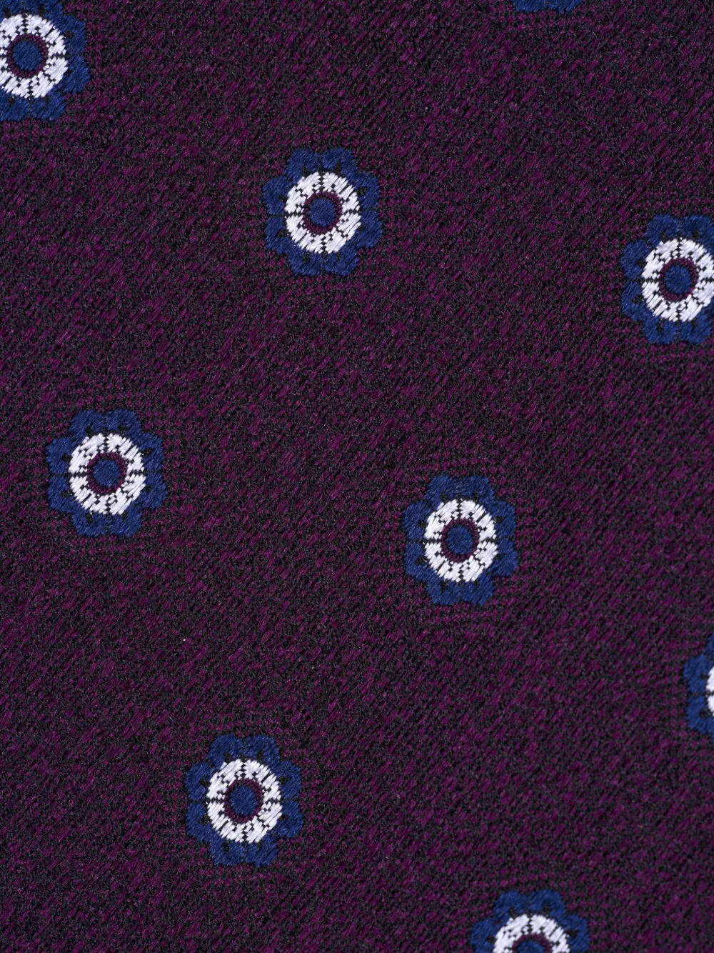 Zegna floral-pattern tie - Paars
