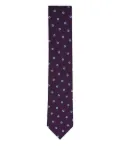 Zegna floral-pattern tie - Purple