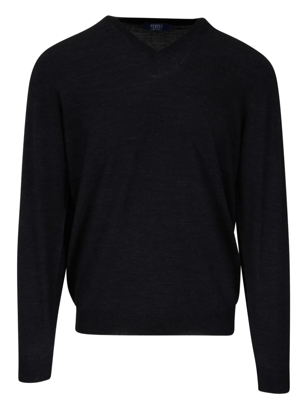 Fedeli V-neck wool sweater | ブラック | Image 1