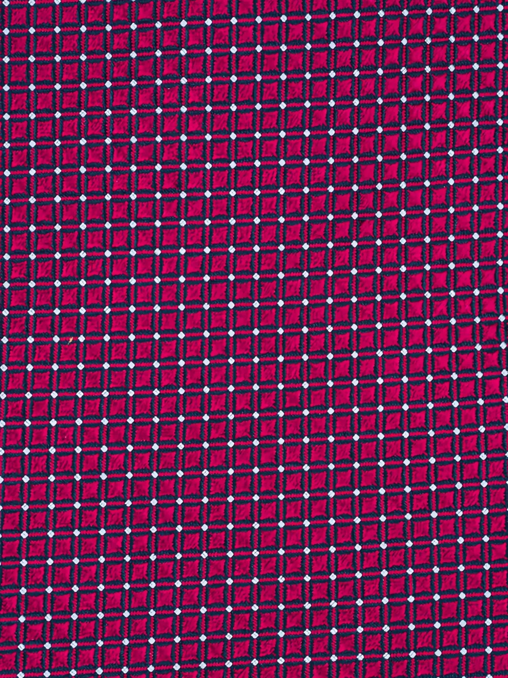 Zegna geometric-patterned silk tie - Rood