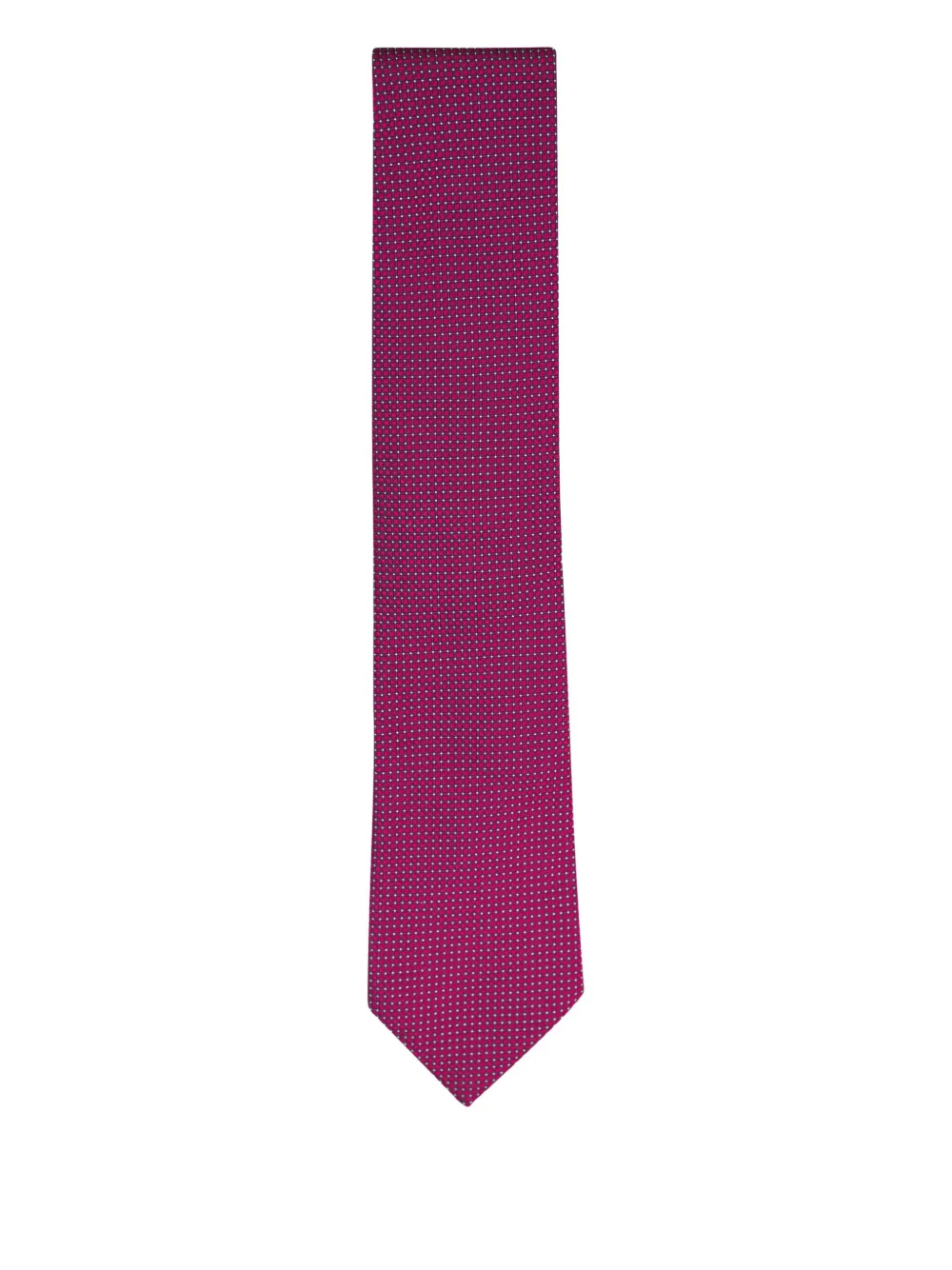 Zegna geometric-patterned silk tie | Red | Image 1