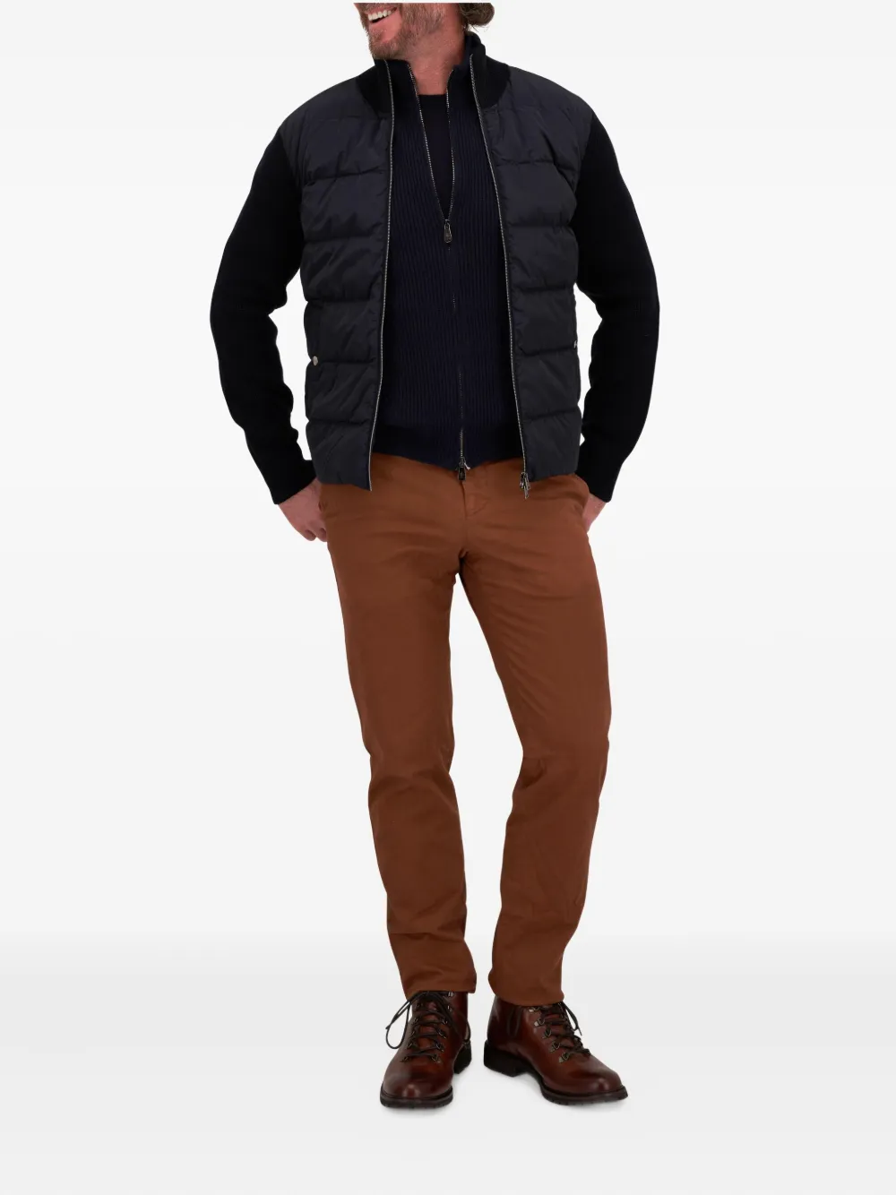 Fedeli crew-neck wool sweater - Blauw