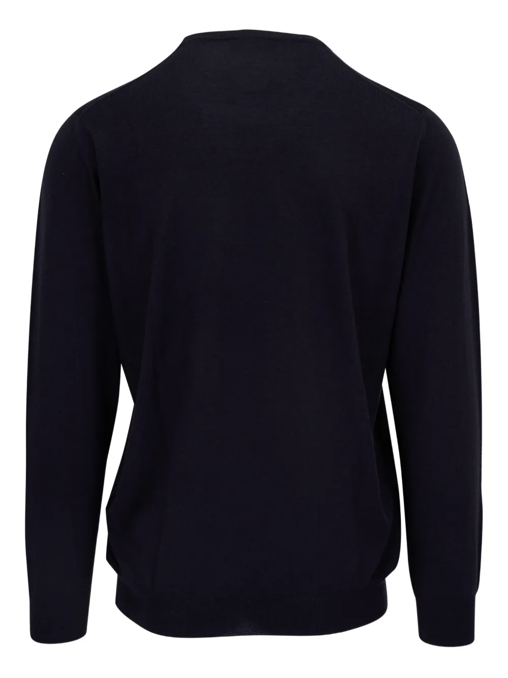 Fedeli Crew-neck Wool Sweater In Blue