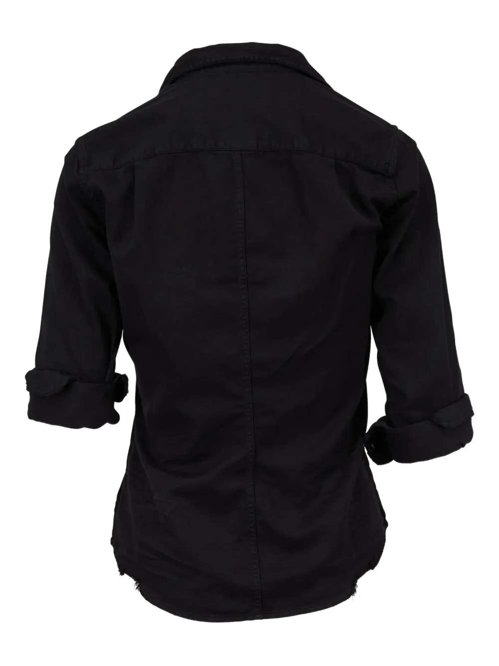 Frank & Eileen cotton long-sleeve shirt - Zwart