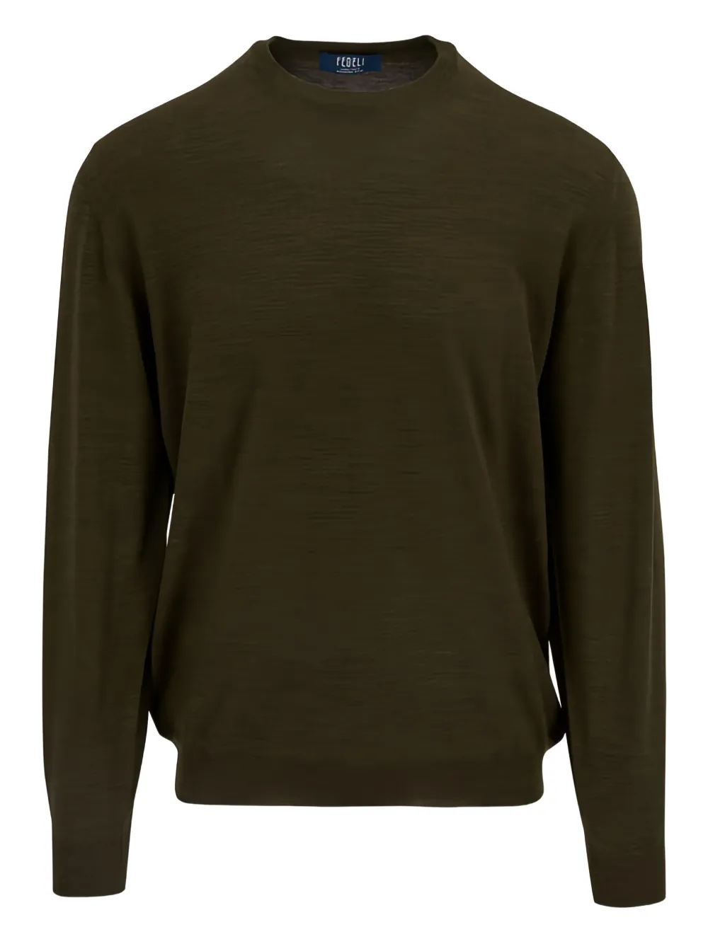 Fedeli round-neck wool sweater | Green | Image 1