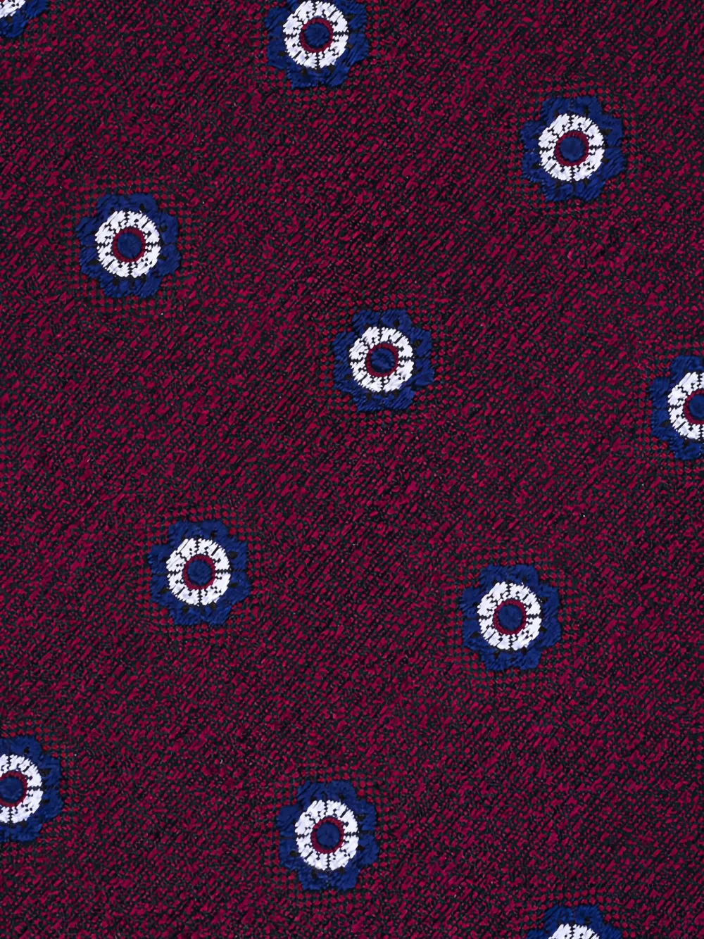 Zegna floral-pattern silk tie - Rood