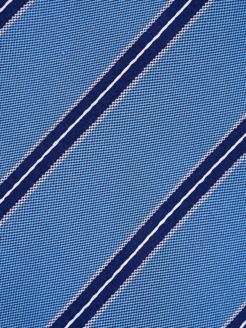 Zegna diagonal-stripes tie - Blauw