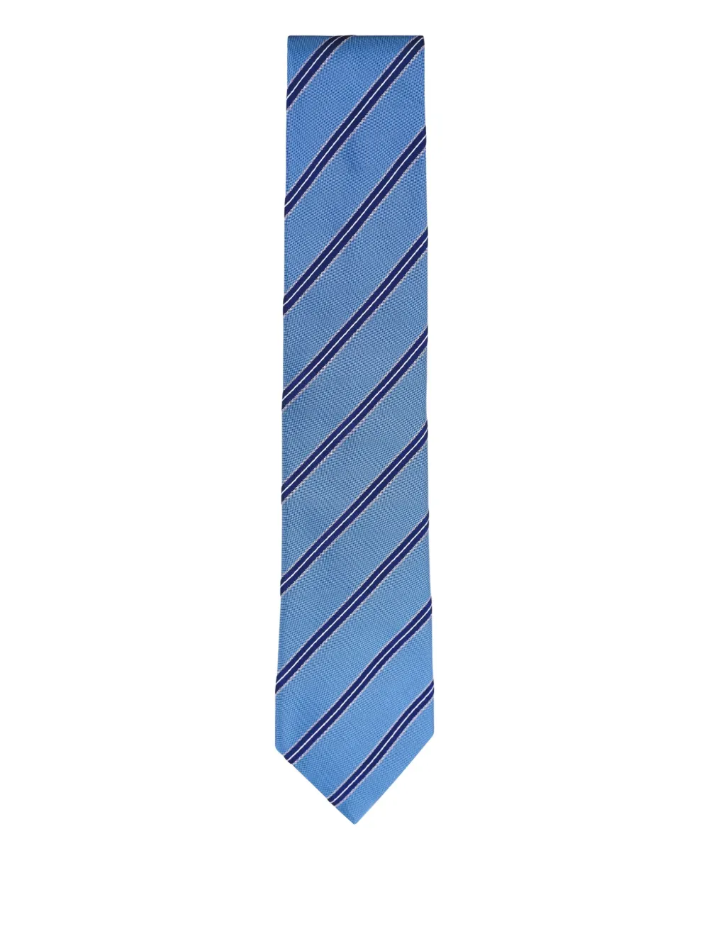 Zegna Krawatte mit diagonalen Streifen | Blau | Image 1