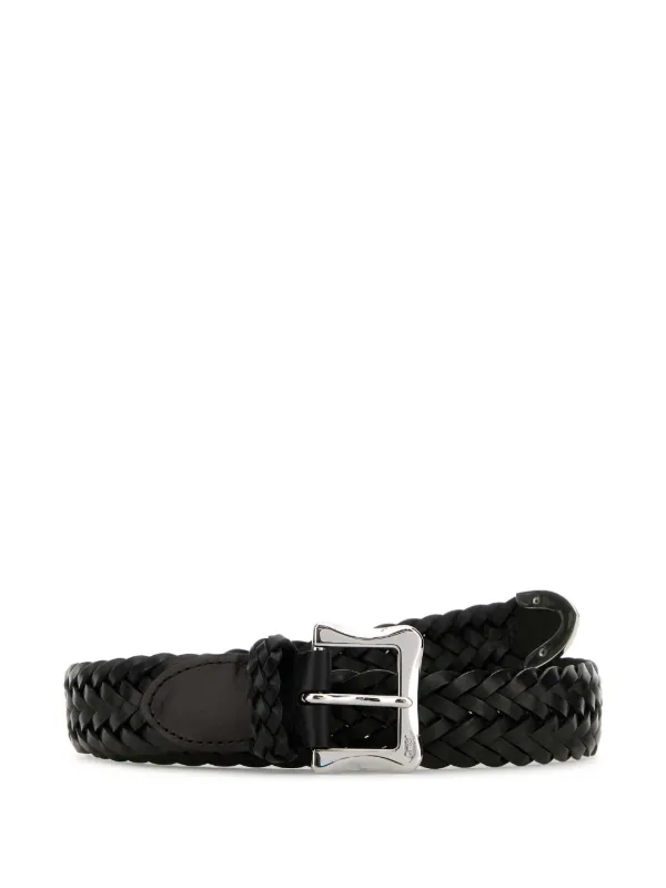 J&M Davidson Braided Belt | Black | FARFETCH IL