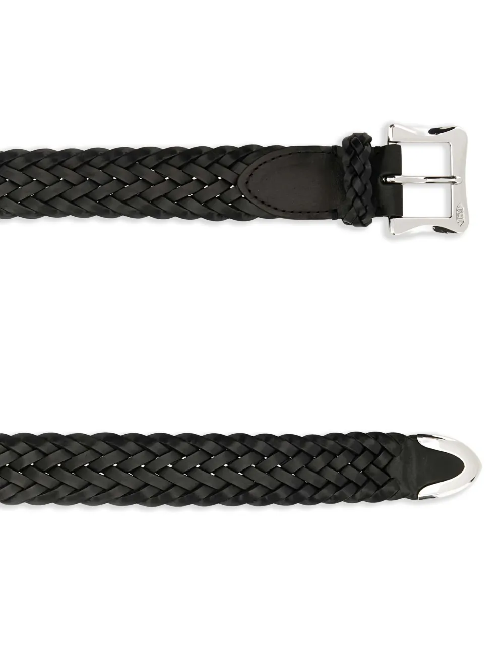 J&M Davidson braided belt - Zwart