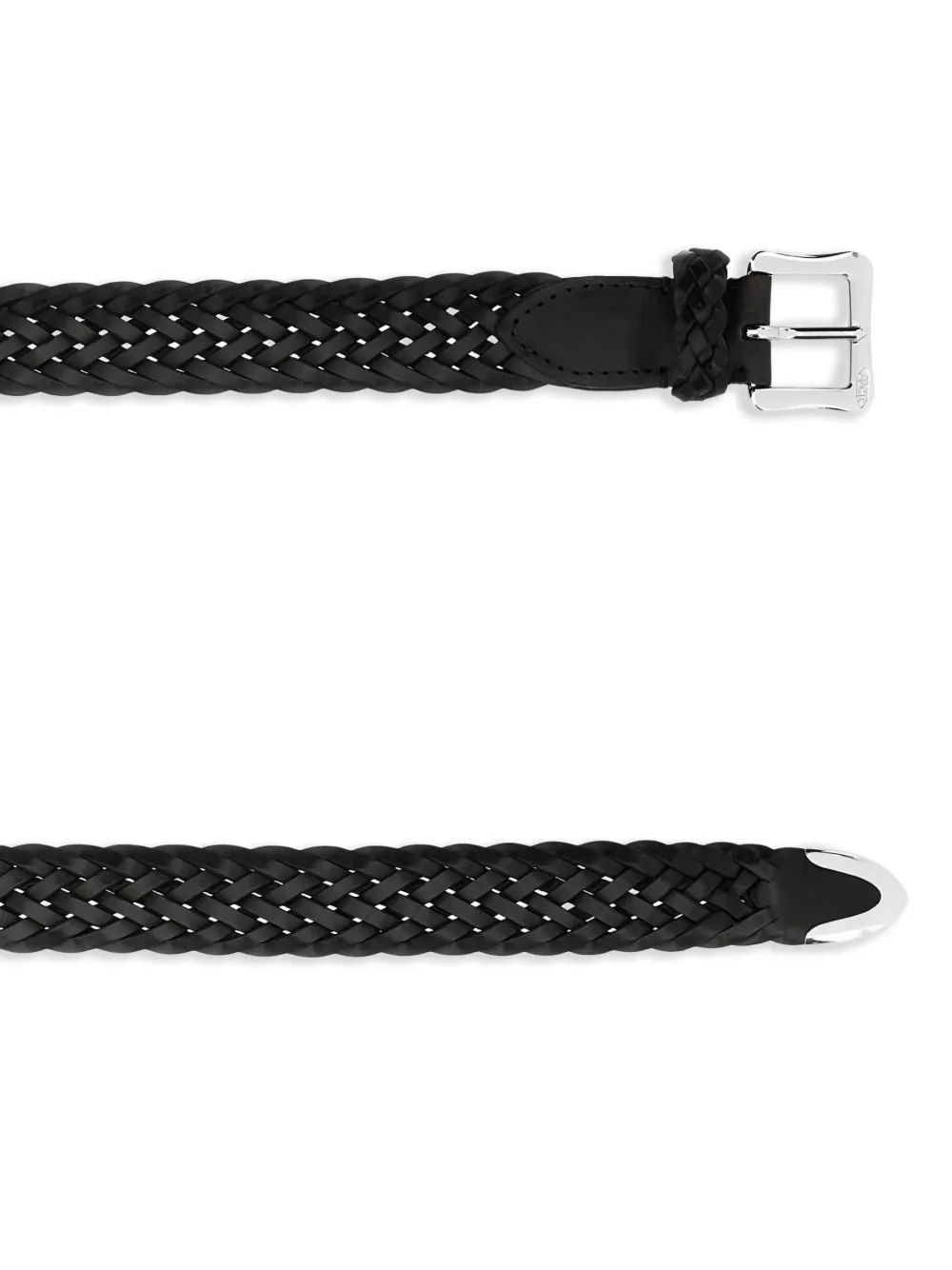 J&M Davidson braided belt - Zwart