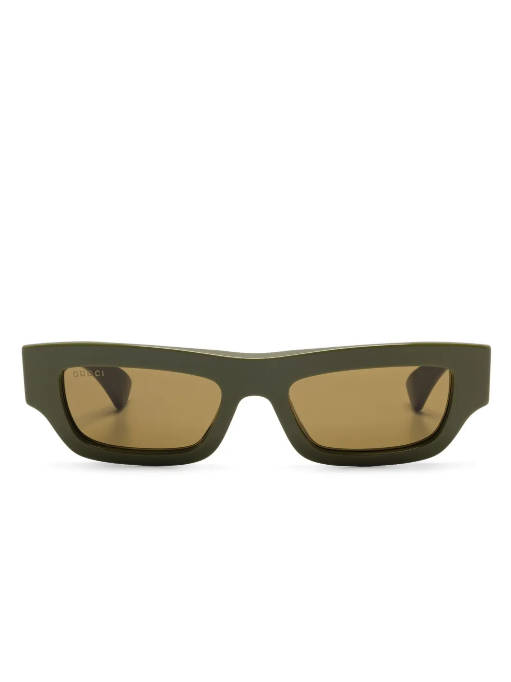 Gucci Eyewear lentes de sol con armazón rectangular | verde | Image 1