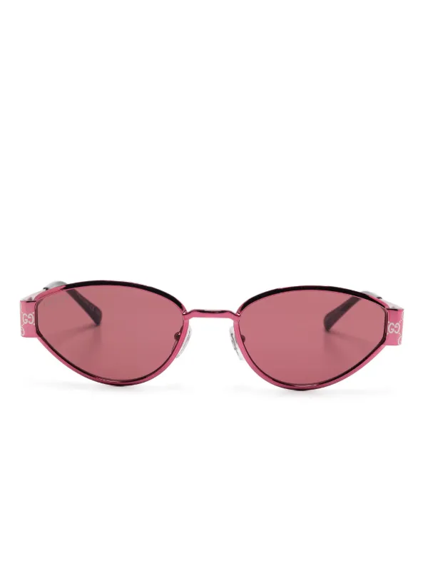 Gucci Eyewear オーバルフレーム サングラス | ピンク | FARFETCH JP