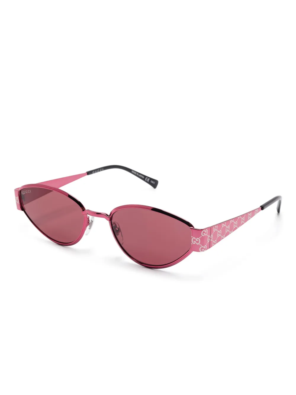Gucci Eyewear oval-frame sunglasses - Roze