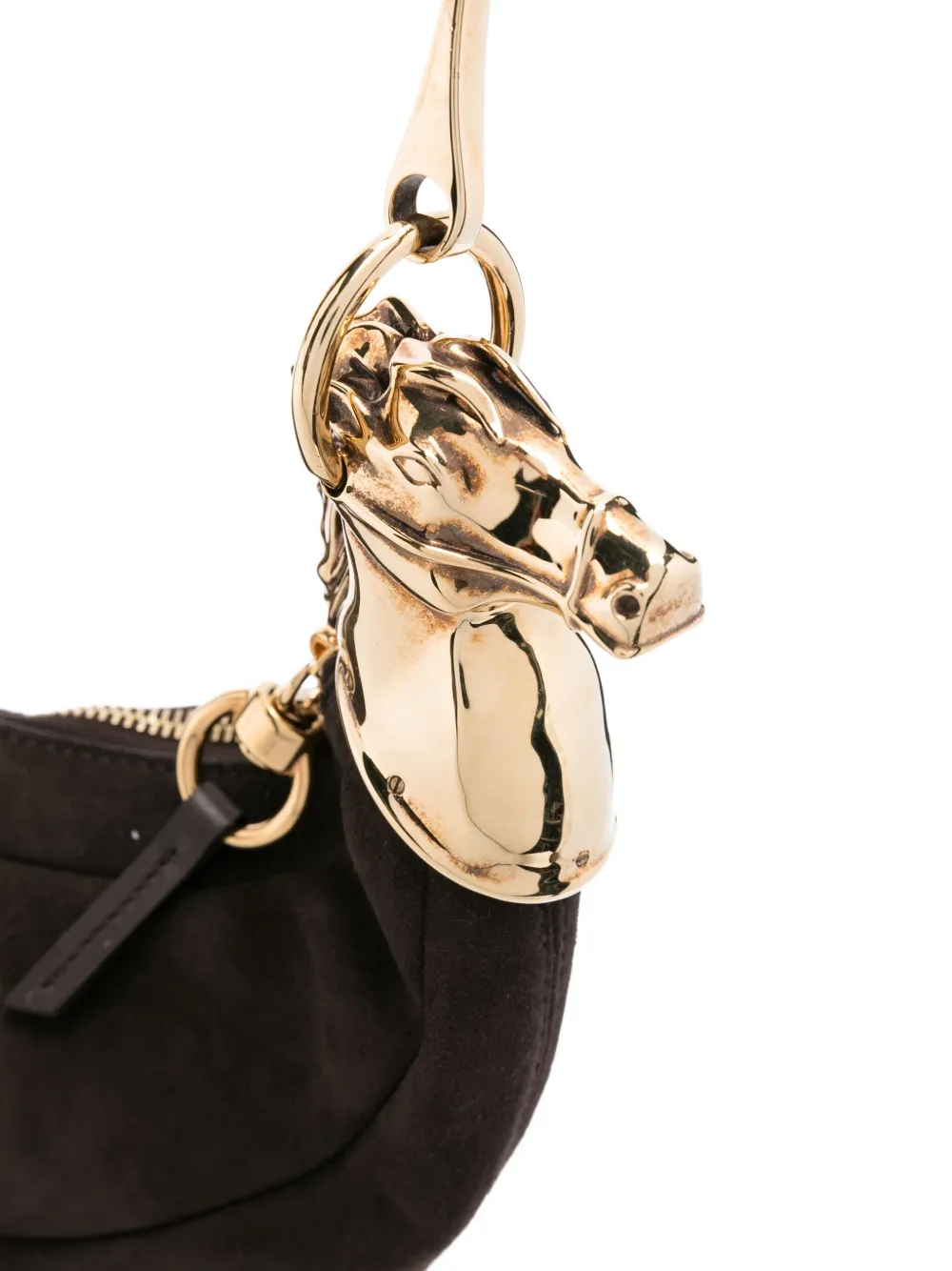 Chloé Chain Horse shoulder bag Bruin