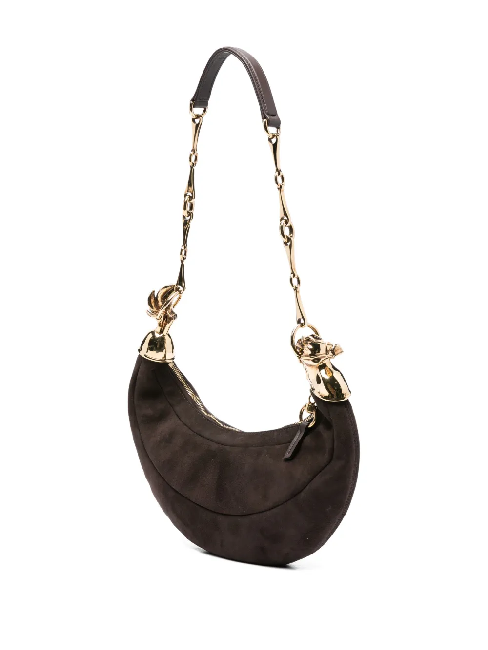 Chloé Chain Horse shoulder bag Bruin