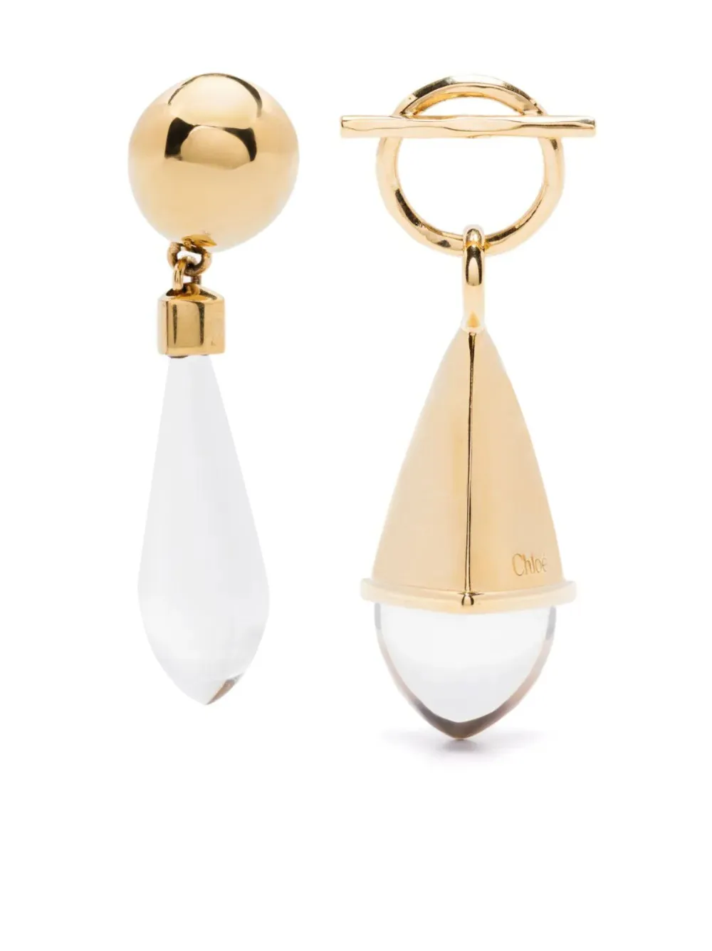 Chloé aretes con dije de gota | dorado | Image 1