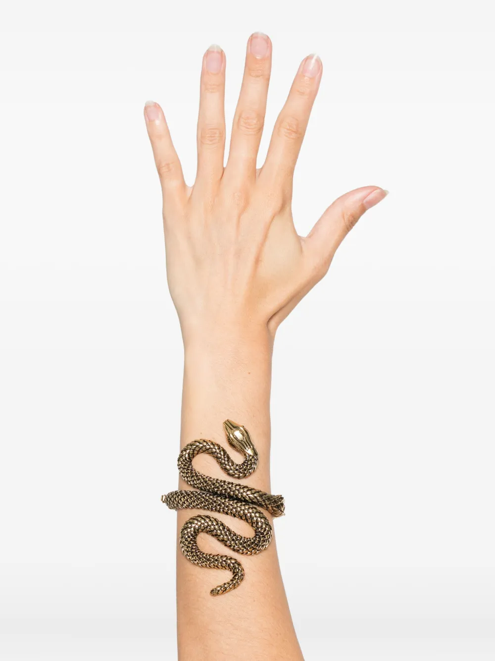 Chloé Snake Cuff Bracelet In Gold