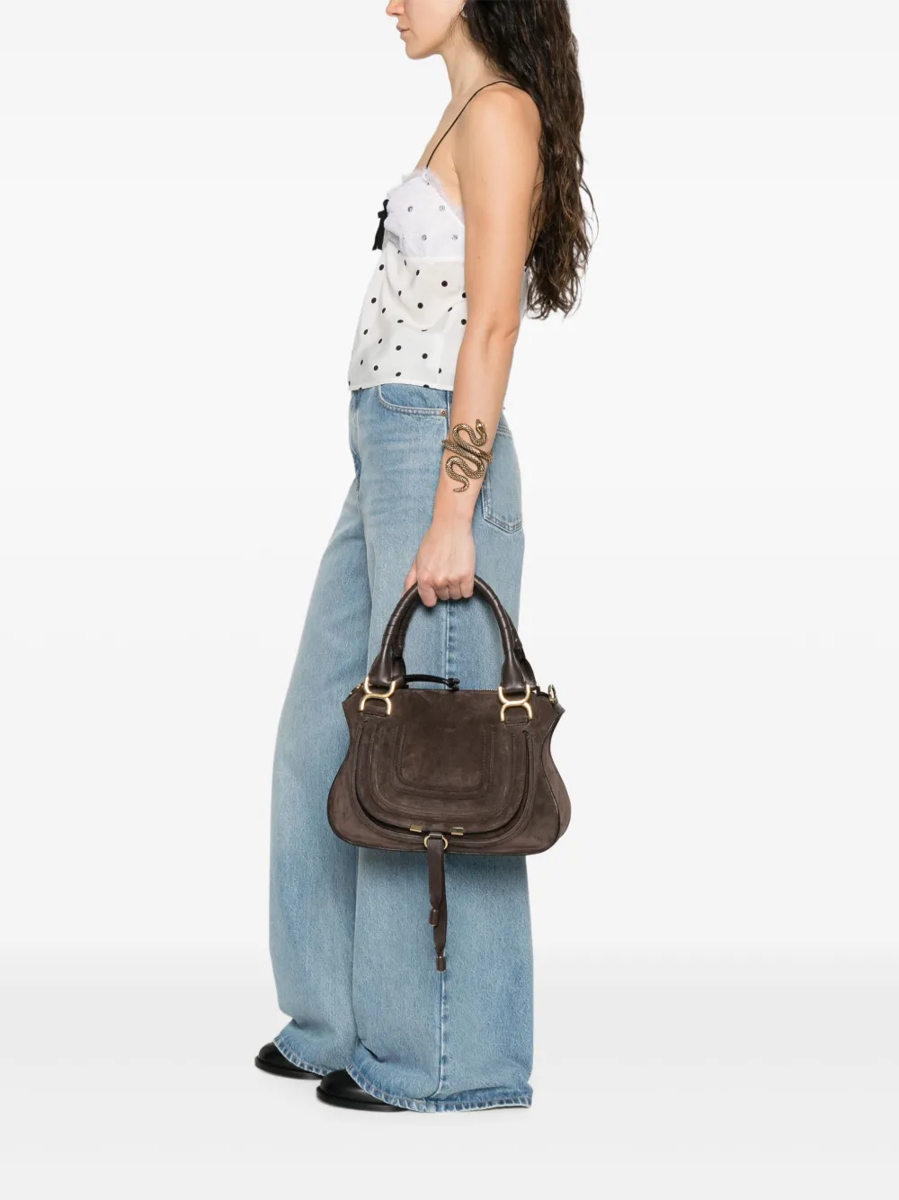 Chloé small Marcie tote bag Bruin