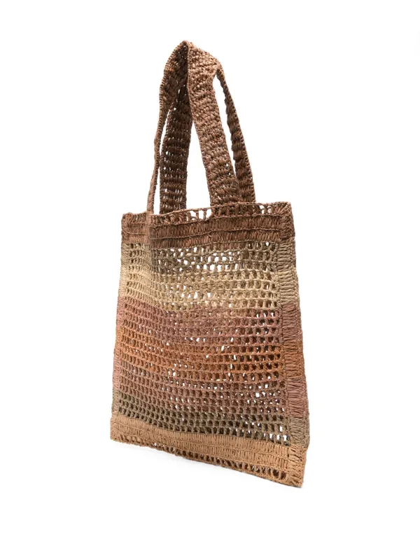 Chloé Raffia Tote Bag Neutrals FARFETCH PH