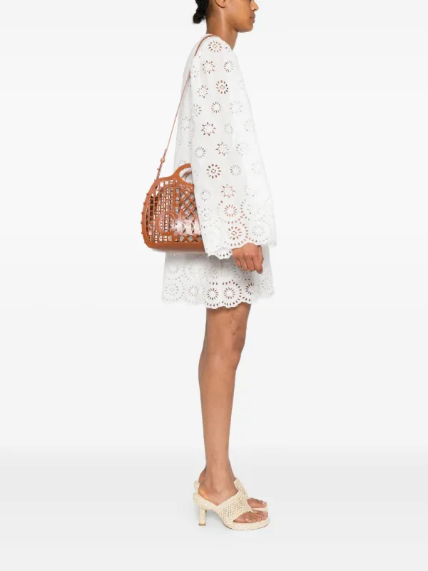 【関税込み】Chloe Cage tote bag Chloé Cage Tote Bag | Brown | FARFETCH