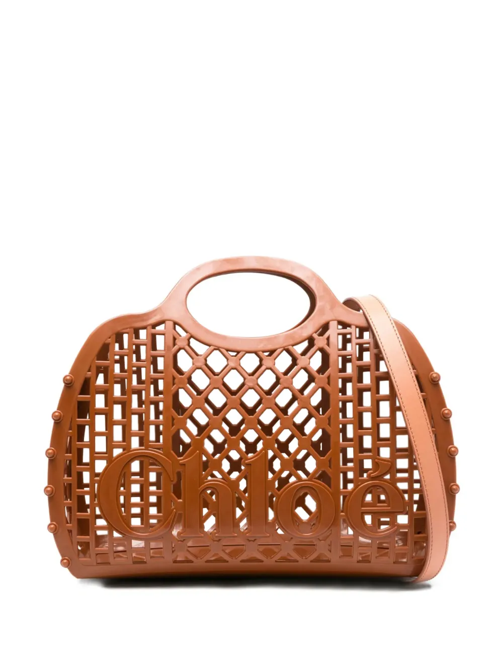 Chloé Cage tote bag - Braun