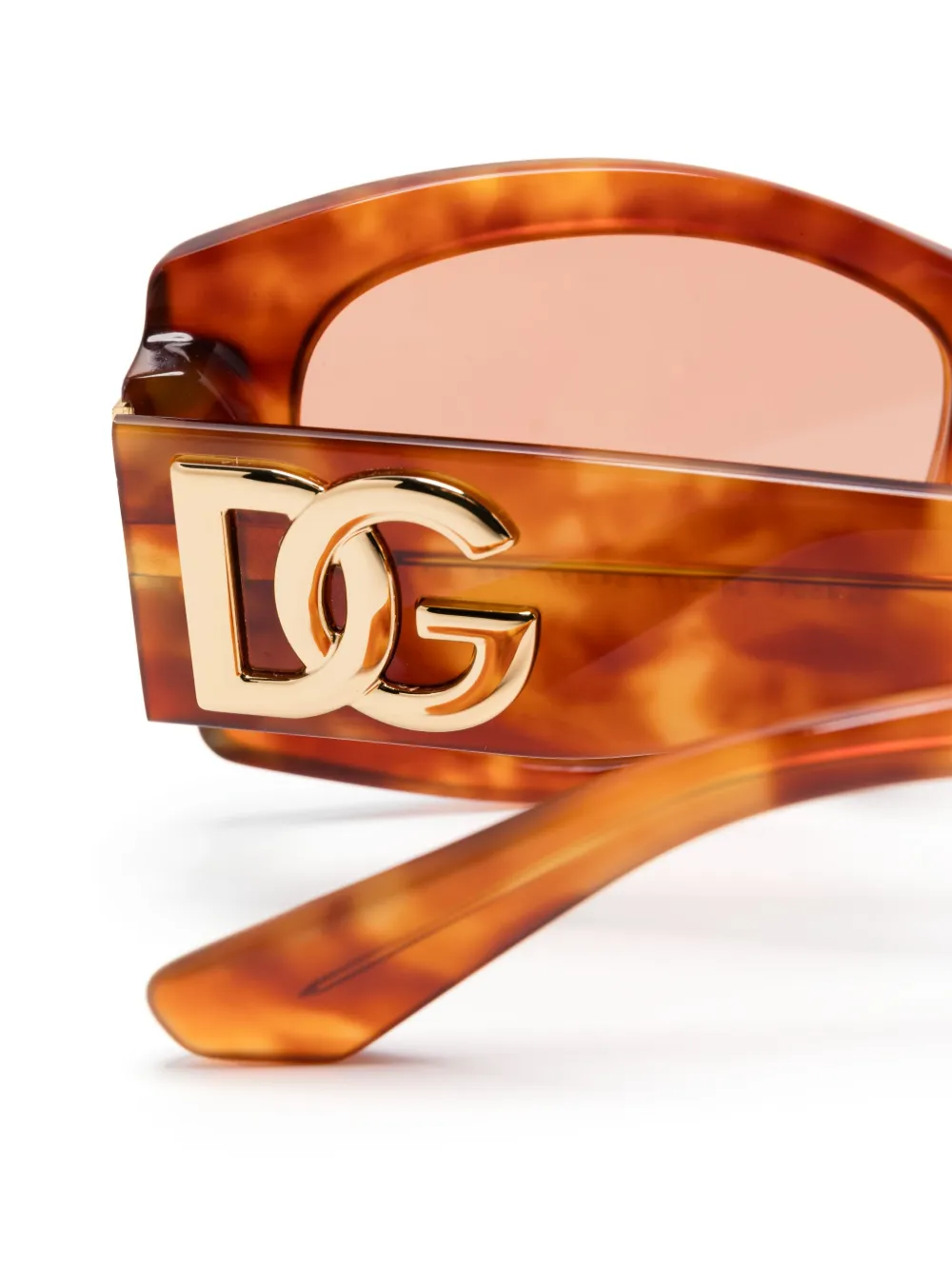 Dolce & Gabbana Eyewear Zonnebril met vierkant montuur Bruin