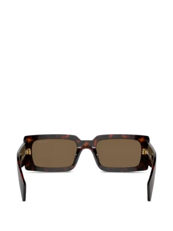 【PRADA】ブラウン スクエア サングラス Prada Eyewear スクエアフレーム サングラス | ブラウン | FARFETCH JP