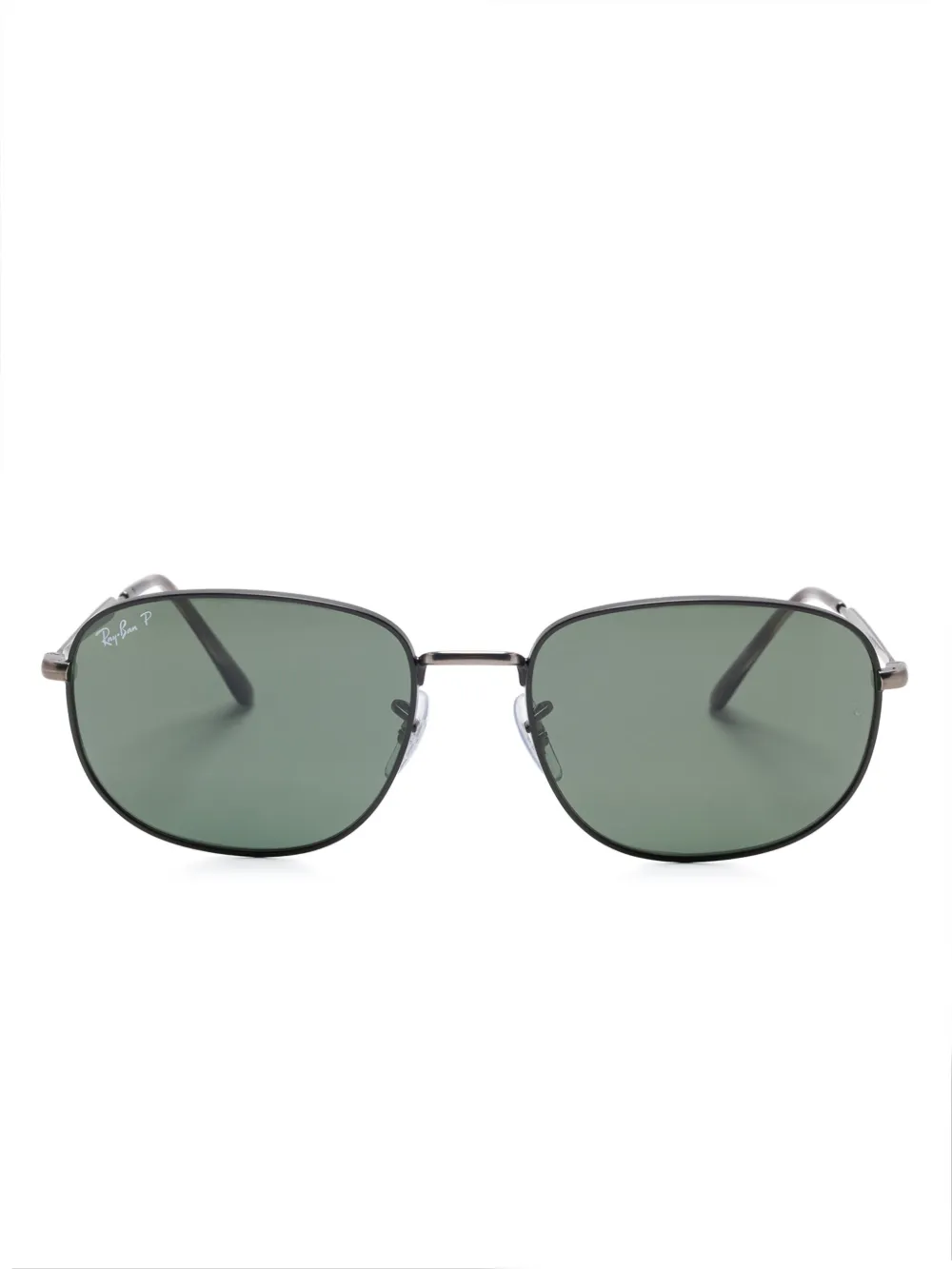 Ray-Ban oval-frame sunglasses | Black | Image 1