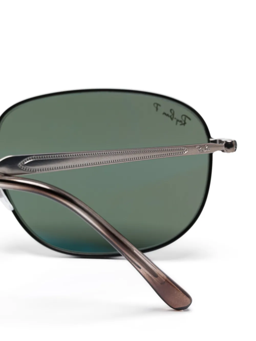 Ray-Ban Zonnebril met ovalen montuur Zwart