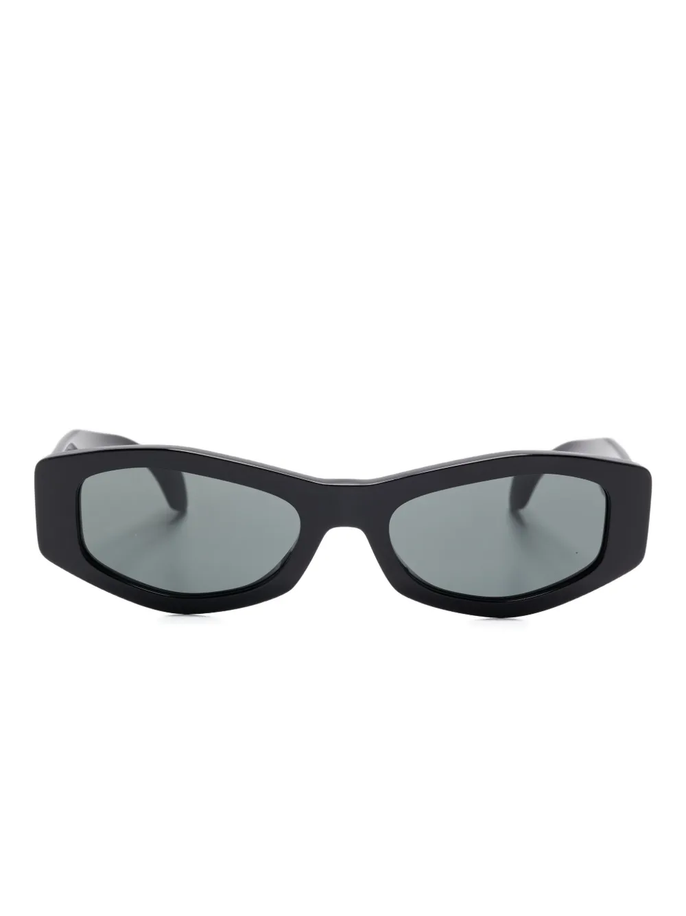 Versace Eyewear Zonnebril met geometrisch montuur Zwart