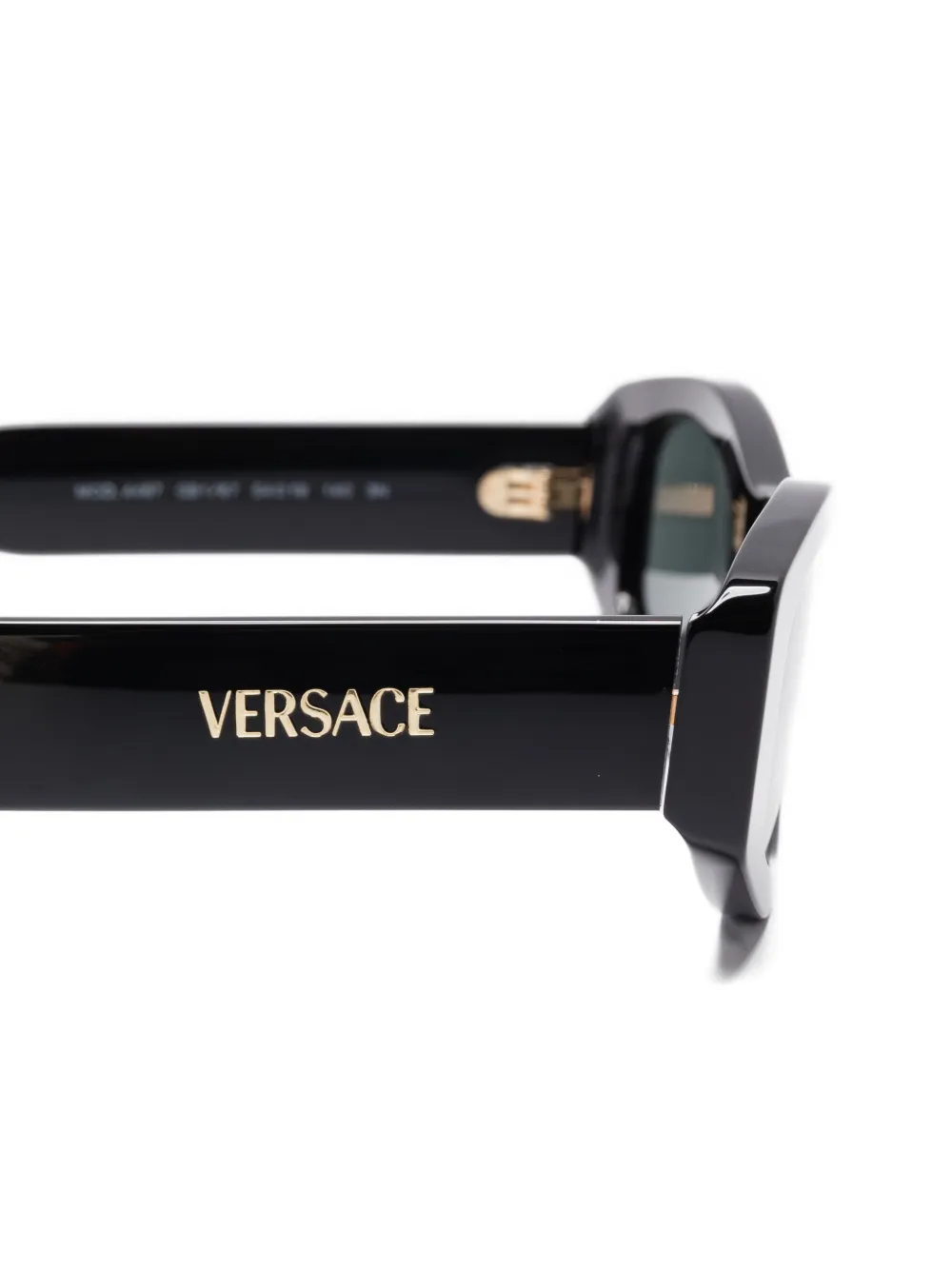 Versace Eyewear Zonnebril met geometrisch montuur Zwart