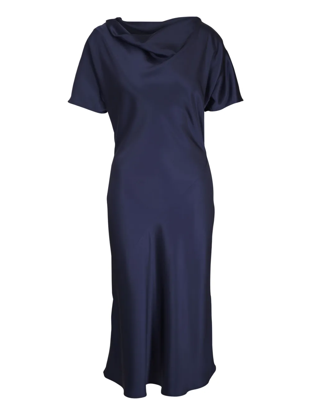 Kiton Satijnen mini-jurk Blauw