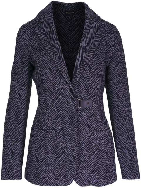 Giorgio Armani zebra-print blazer