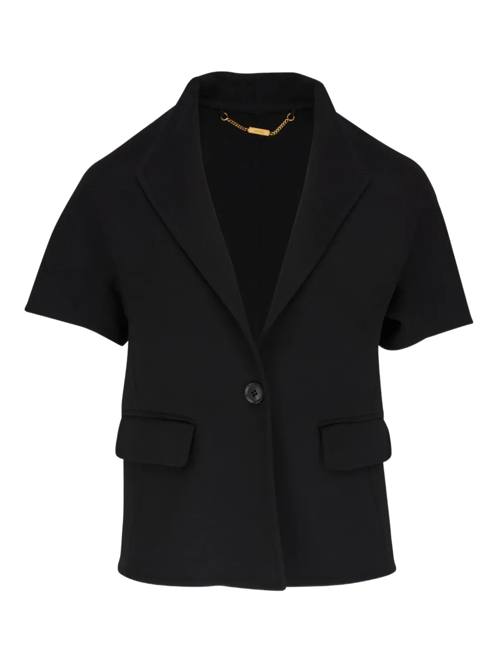 Kiton short-sleeve single-breasted jacket | Black | Image 1