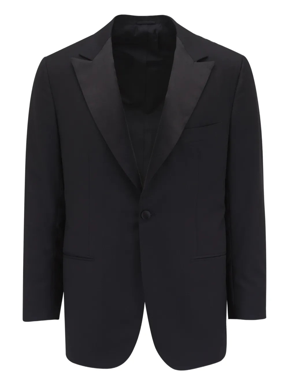Kiton サテントリム ジャケット - ブラック Kiton サテントリム ジャケット - ブラック