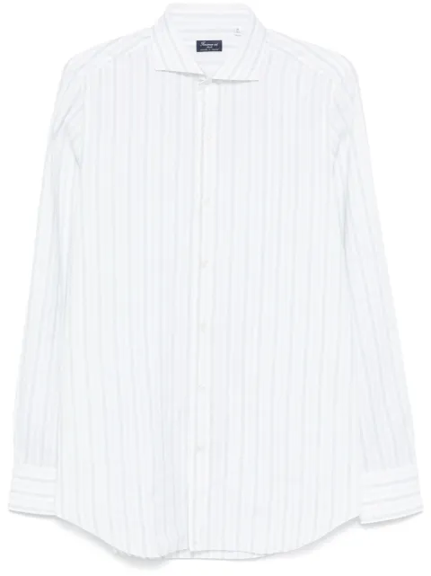 Finamore 1925 Napoli camisa con rayas estampadas