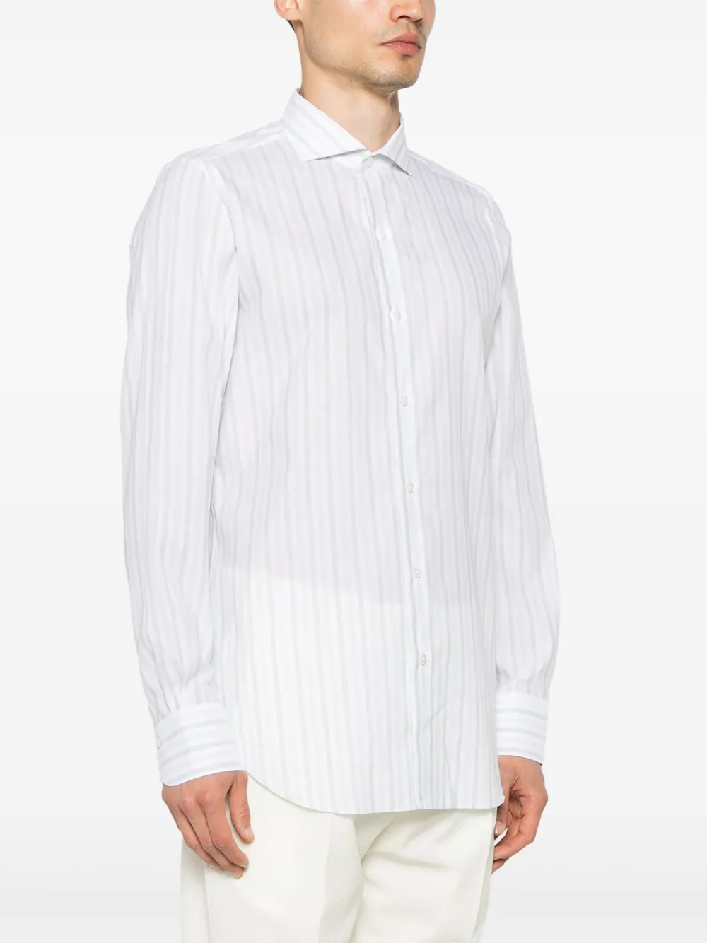 FINAMORE 1925 NAPOLI STRIPED SHIRT 