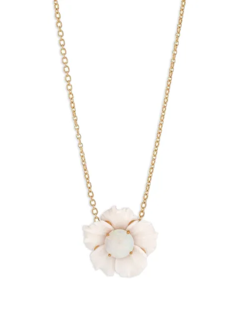 Irene Neuwirth 18kt yellow gold One Of a Kind Tropical Flower opal necklace
