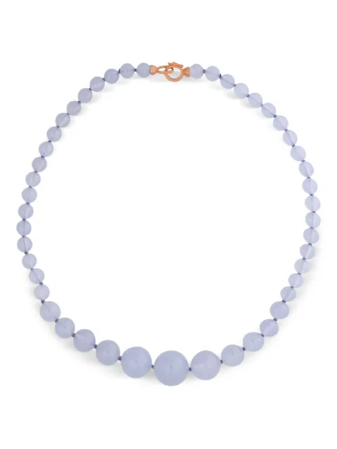 Irene Neuwirth 18kt rose gold Graduated Gumball chalcedony necklace