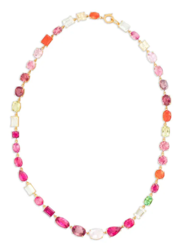 Irene Neuwirth 18kt yellow gold Gemmy Gem multi-stone necklace