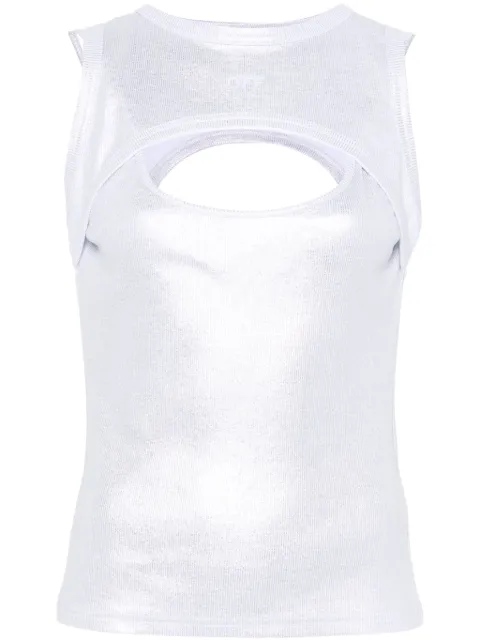 Off-White coated ribbed tank top