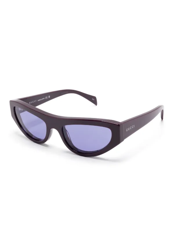 GUCCI パープル キャットアイ サングラス Gucci Eyewear キャットアイ サングラス | パープル | FARFETCH JP
