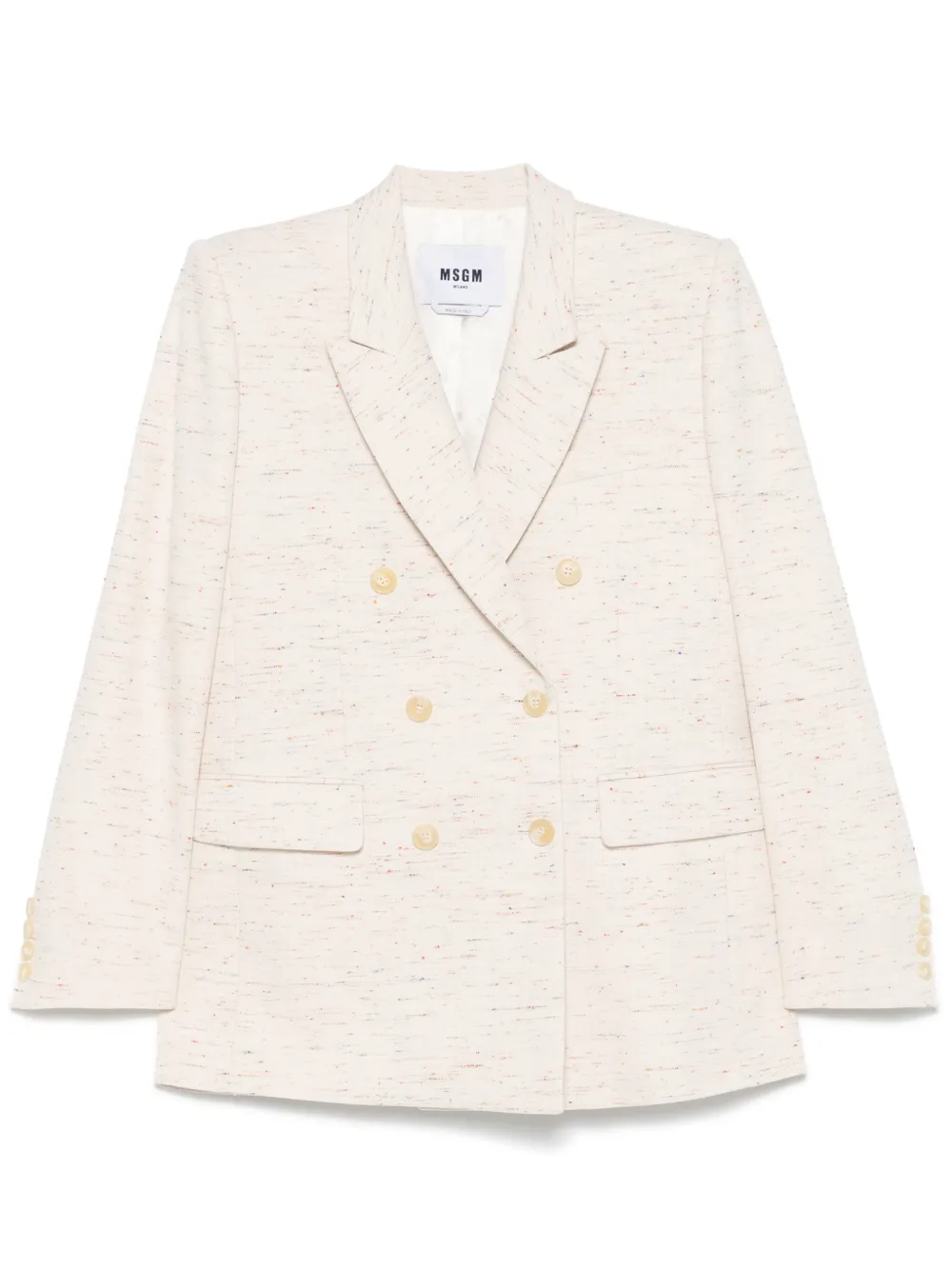 MSGM Blazer met spikkels Beige