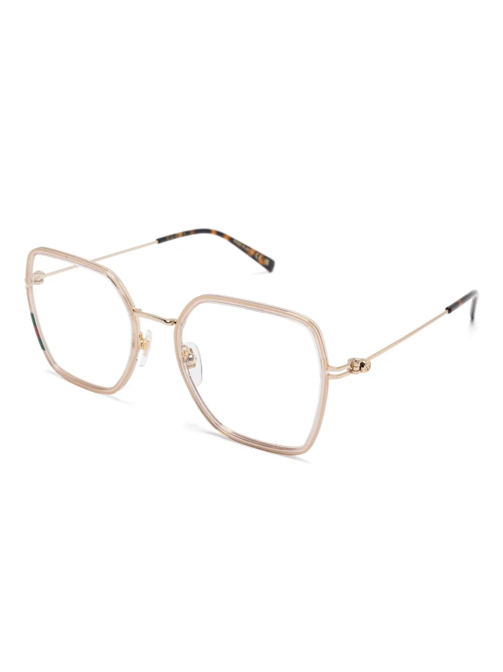 Gucci Eyewear Bril met vierkant montuur - Goud