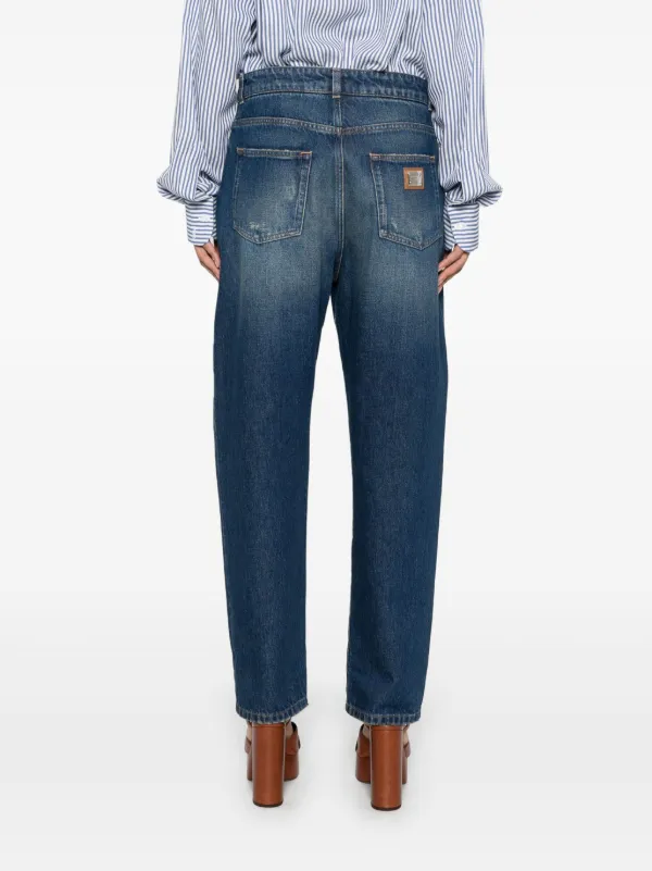Dolce & Gabbana Calça Jeans Com Efeito Destroyed | Azul | FARFETCH BR