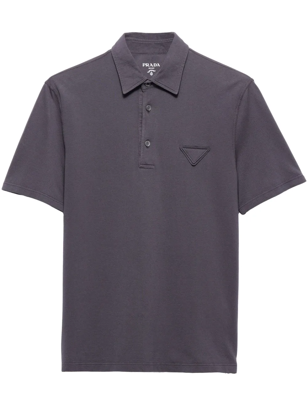 Prada piqué polo shirt | Grey | Image 1